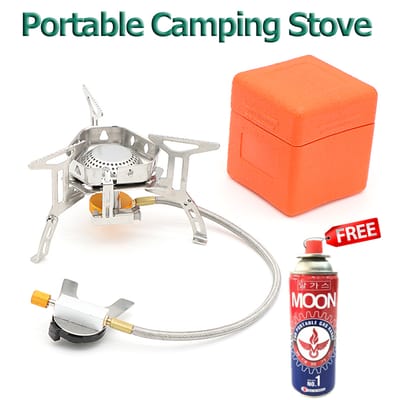 Portable Camping Stove with One Free Gas Can For Outdoors and Mobility - Model-1B