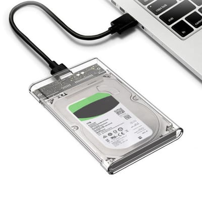 Clairlio 2.5 inch Plastic Transparent HDD SSD Case SATA 3 to USB 3.0 Hard Drive Enclosure 328077869