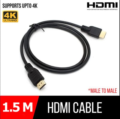 1.5m High-Definition HDMI Cable for Monitor, PC, Laptop, Projector, and TV - 4K Support