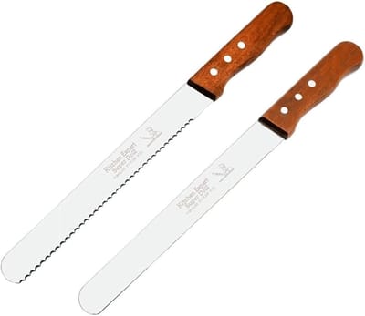 10 Inch Coarsed and Plain Bread Knife for Bread