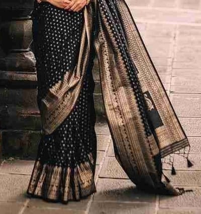 Afsan Print Sharee with Blouse Piece - Image 3