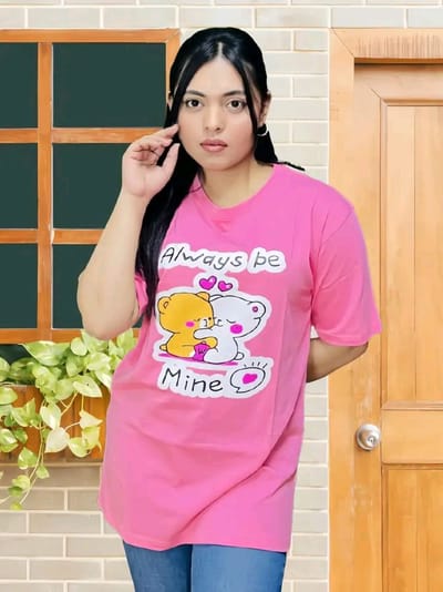 Drop Shoulder Ladies T-shirt