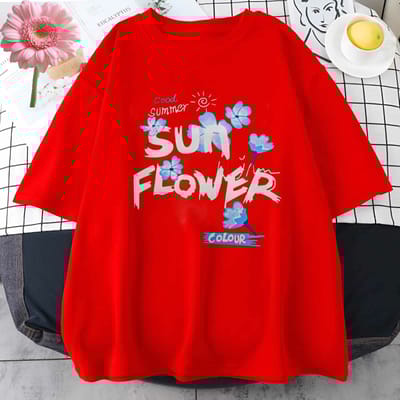 Drop Shoulder Ladies T-shirt