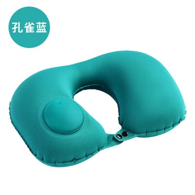 Pressing inflatable Neck Pillow Push Button Pillow Travel Pillow