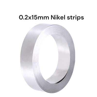 1ft 0.2×15mm Pure Nickel Strip  | Heavy-Duty High Conductivity Welding Strip for Battery Pack