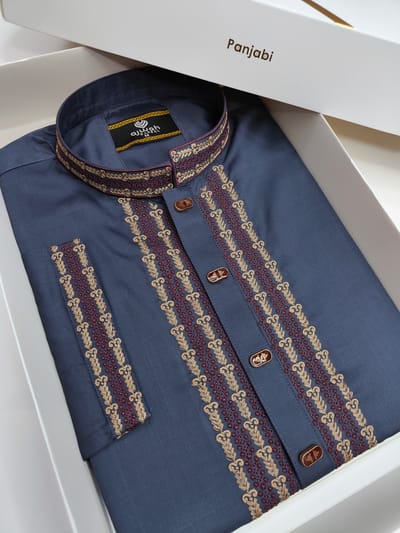 Majestic Heritage – Ajwah Exclusive Embroidered Panjabi