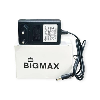 BigMAX 12.6V 3A Li-ion Battery Charger | High-Speed CC-CV Smart Charger for 3S Lithium Pack