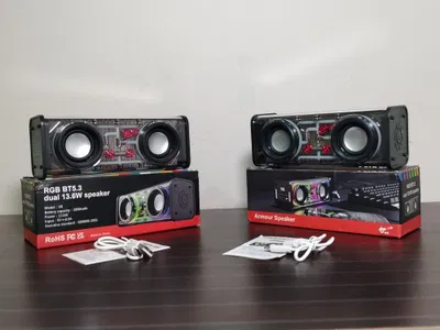 V8 Transparent Mecha Bluetooth Speaker - Image 2