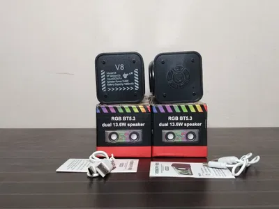V8 Transparent Mecha Bluetooth Speaker - Image 5
