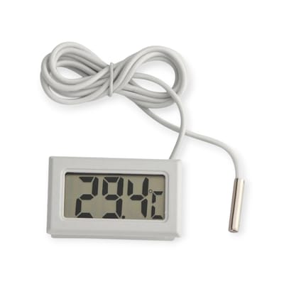 Digital LCD Temperature Meter with External Sensor Probe | -50°C to 110°C Thermometer