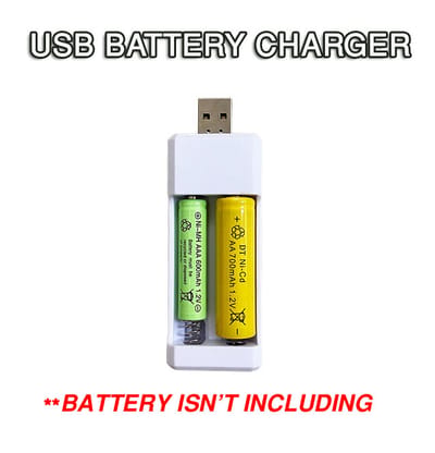 USB Battery Charger - AA and AAA