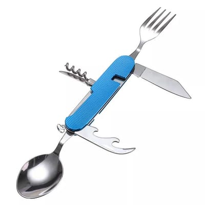 Foldable Tableware Spoon Multitool Set - Chopsticks