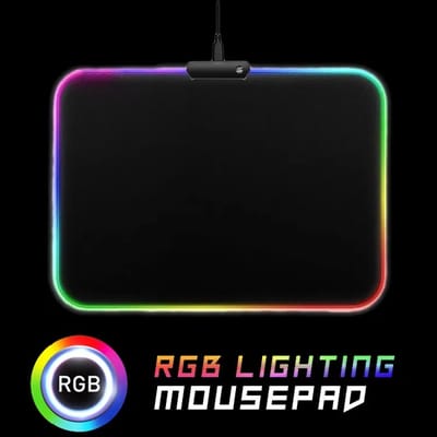 RGB Gaming Mouse pad - 12 x 10 inch