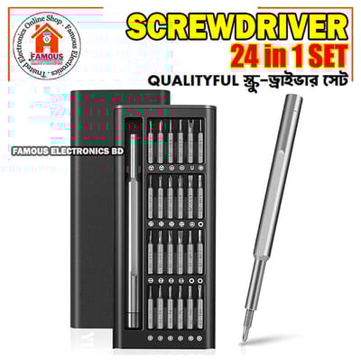 24 in 1 Magnetic Precision Screwdriver SetMultifunction Repair Tool Kit for Electronics & Home Appliances