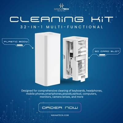 32-in-1 Multi-Functional Cleaning Kit – White