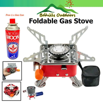 K202-A Card Type Portable and Foldable Camping Stove with Free Gas Can