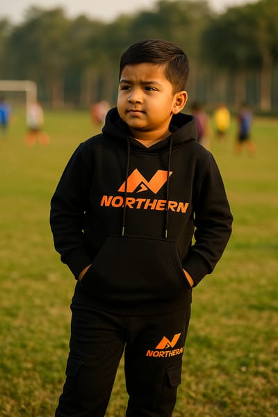 Kids Hoddie Set ( Norther Black) - Image 1