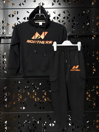 Kids Hoddie Set ( Norther Black) - Image 3