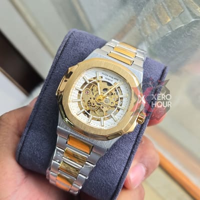 Patek Philippe | SS Body | Automatic Movement | Dual Tone With White Dial