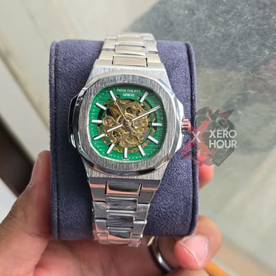Patek Philippe | SS Body | Automatic Movement | Silver with green Dial