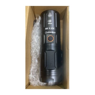 Jumbo LED Zoom Flashlight (10000mAh x Made in Japan)