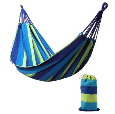 Single Person Chinese Canvas Fabric Hammok - 120kg Capacity