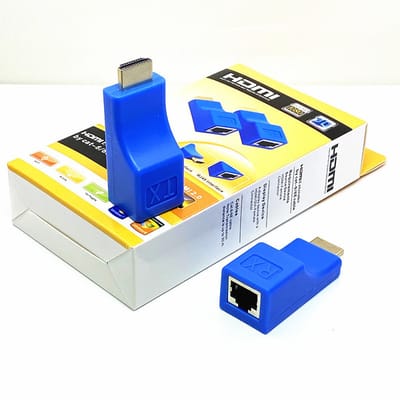 HDMI to RJ45 - HDMI 30M Extender HD audio and video extender CAT-6 RJ45 to HDMI (1 pair)