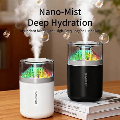 Volcano Air Humidifier with Night Light – 180ML