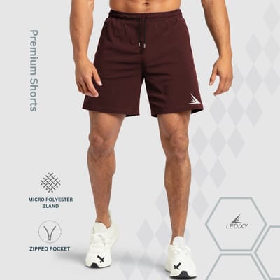 7" Micro Rich Premium Shorts - Dark Maroon