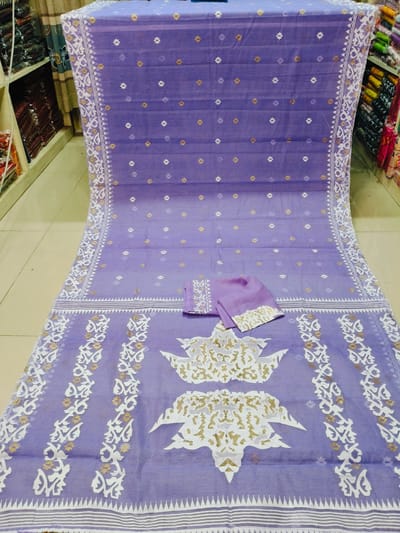 প্রিমিয়াম হাফসিল্ক শাড়ি - Image 6