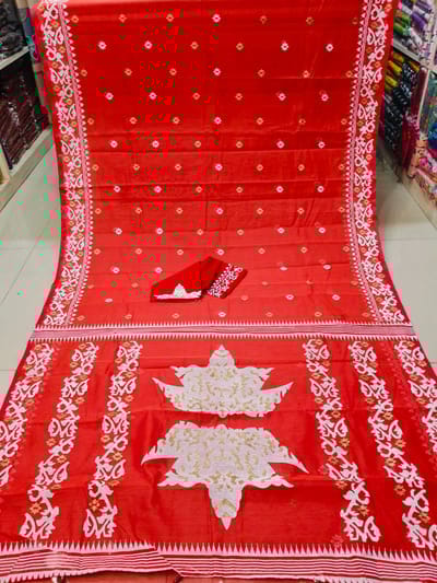 প্রিমিয়াম হাফসিল্ক শাড়ি - Image 7