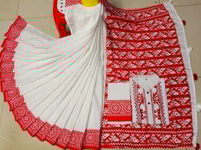 পাঞ্জাবি & শাড়ি কাপল সেট - Image 5