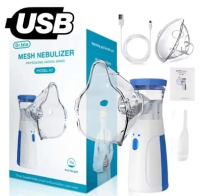 Handheld Portable Fine Atomization Nebulizer, Mesh Atomizer, Silent Inhaler, Nebulizer for Adults and Children