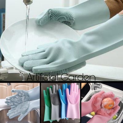Silicone Scrubbing Gloves – Heat Resistant, Dishwashing & Multi-Purpose Cleaning Gloves