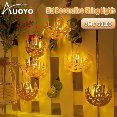 💥Auoyo 20 LED Eid Mubarak Lights
