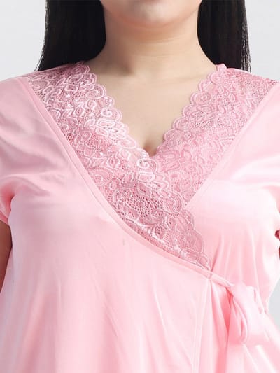 ৬-পিস নাইট ওয়্যার সেট (উজ্জ্বল গোলাপী) - Image 8