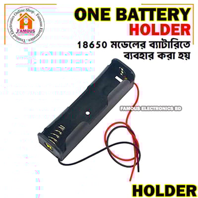 3.7V / 4.2V 18650 One Lithium Battery Storage Case Box Holder