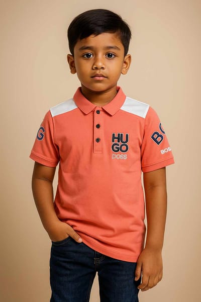 Kids Stone Work Polo Shirts - Image 3