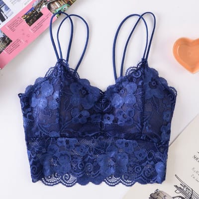 Flower lace Suspender Top Bra - Image 1