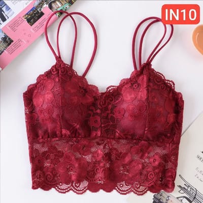 Flower lace Suspender Top Bra - Image 2