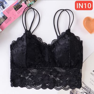 Flower lace Suspender Top Bra - Image 3