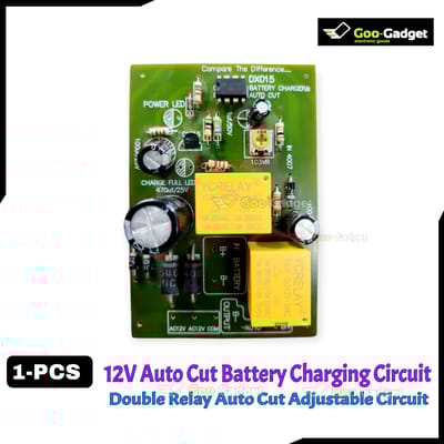 12V Auto Cut-Off Circuit – Adjustable Double Relay Protection Module for DC 12V Battery Charging