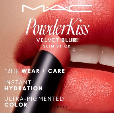 M.A.C Powder Kiss Velvet Blur Slim Stick - Over the Taupe - Image 5