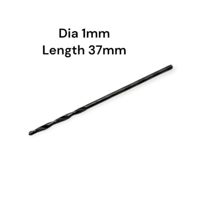 1mm Micro Drill Bit | High-Speed Steel (HSS) Mini Drill for PCB & Precision Work | Length 37mm