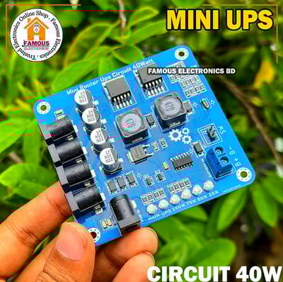 Mini Router UPS Board 40W Battery Charger Board 11.1V 40 Watt
