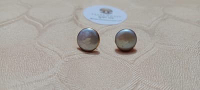 Coin Pearl Ear Ring
