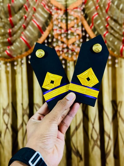 Fourth Engineer Button Epaulettes