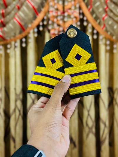 Second Engineer Button Epaulettes