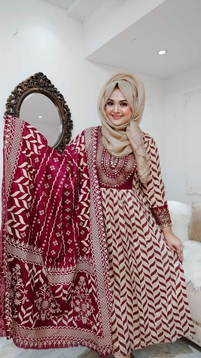 নায়রা কাট থ্রি পিস - Image 2