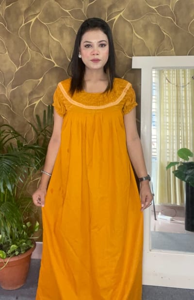 আরামদায়ক কটন মেক্সি - Image 6